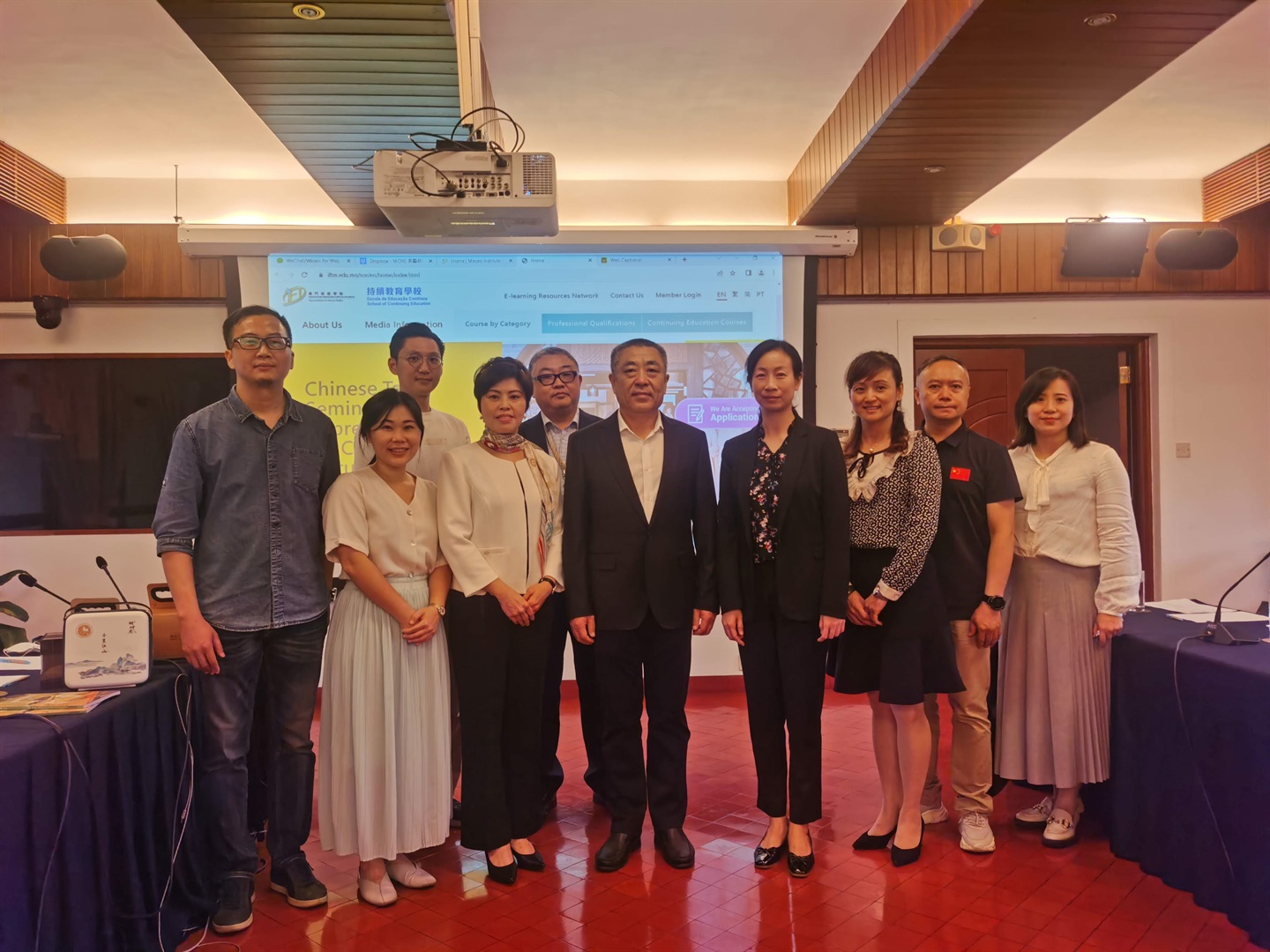 F&B executives from integrated resorts giving opinions on MORS Tea Master training manuals development