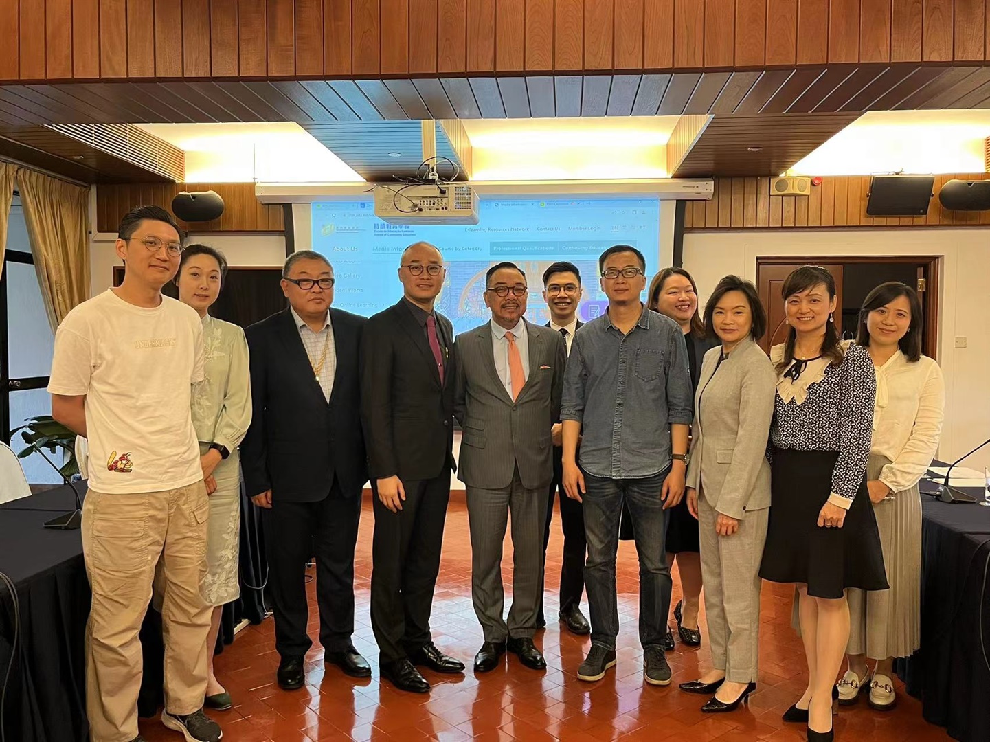 F&B executives from integrated resorts giving opinions on MORS Tea Master training manuals development