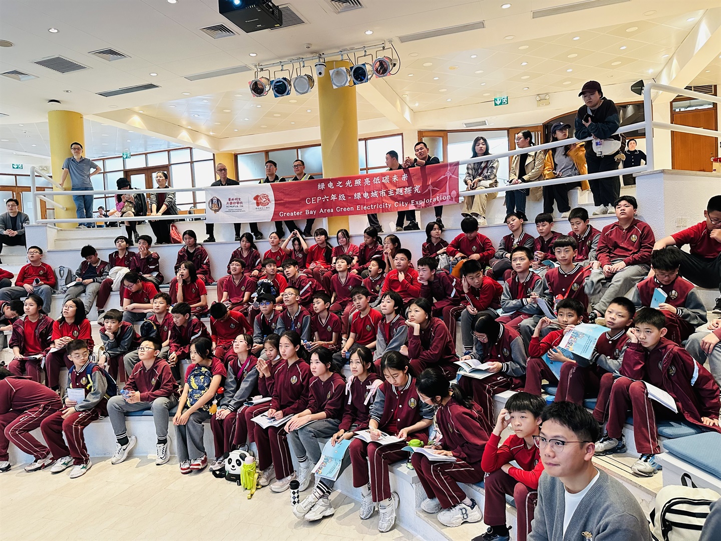 澳旅大為廣州市黃埔區華外同文外國語學校開辦研學培訓活動