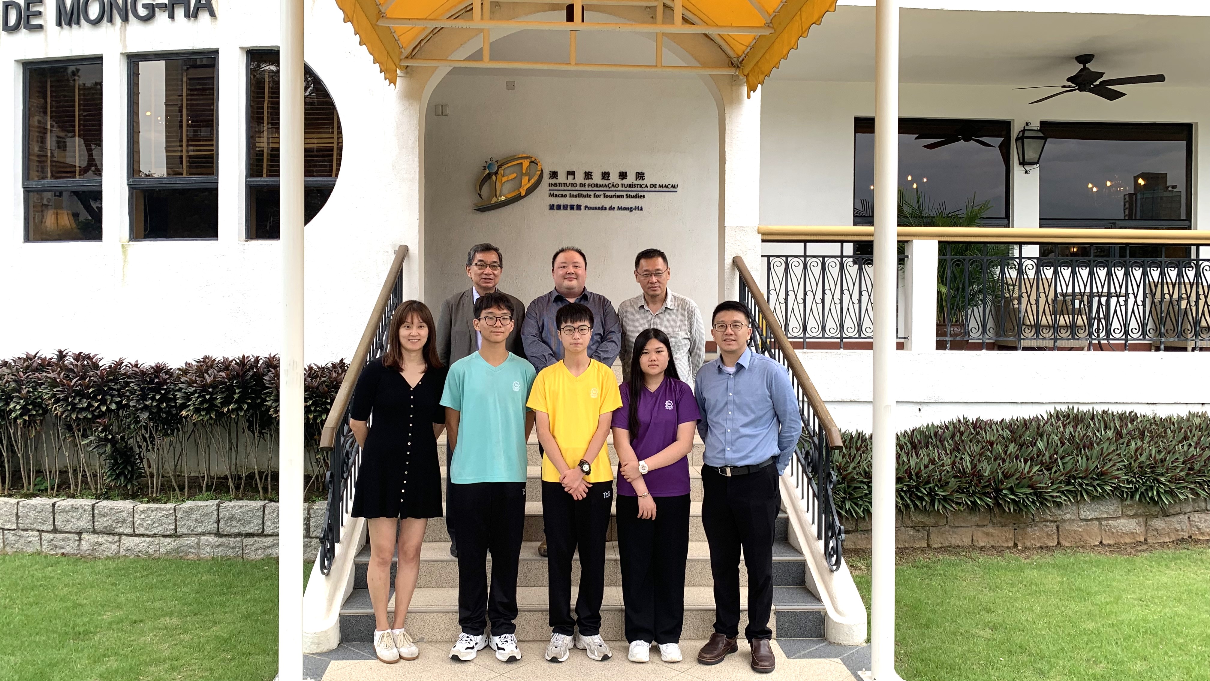 Hong Kong study tour group visiting IFTM and SHM faculty being interviewed