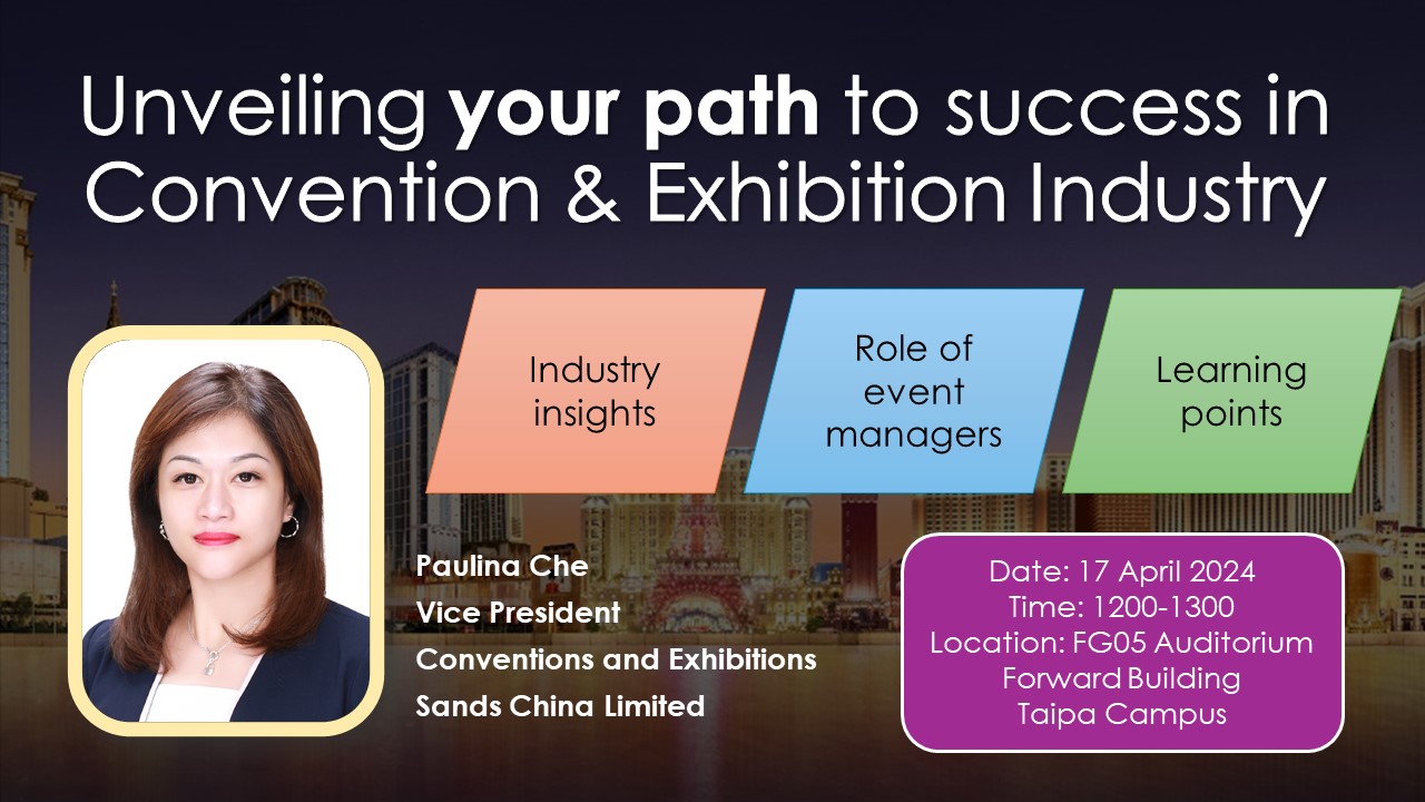 金沙中国有限公司高层与澳门旅游大学学生交谈