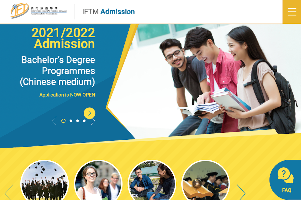 IFTM Admission website gains award in international creative competition