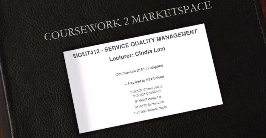 Service Quality Management – Student Presentation (2015)